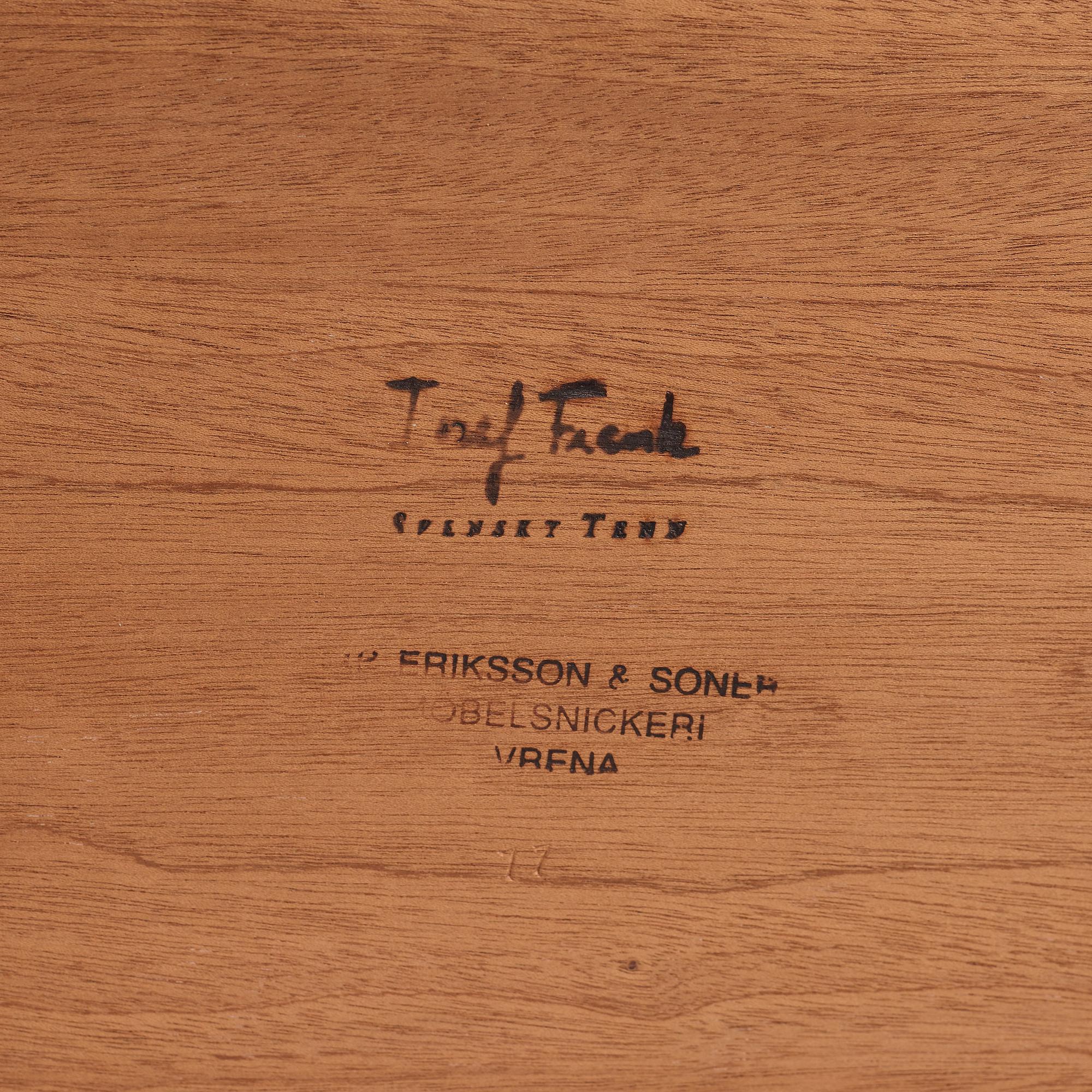 Josef Frank, a mahogany showcase cabinet, Svenskt Tenn, Sweden model nr 649.