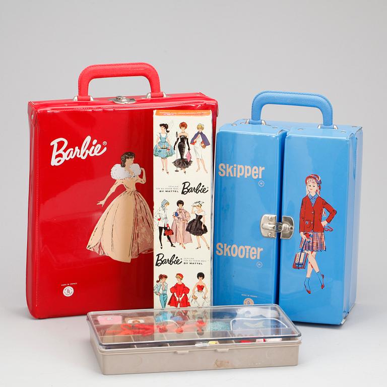 BARBIEDOCKA samt SKIPPERDOCKA, Mattel, 1960-tal.