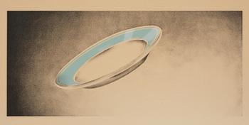 Ed Ruscha, "Plate", ur "Domestic Tranquility".