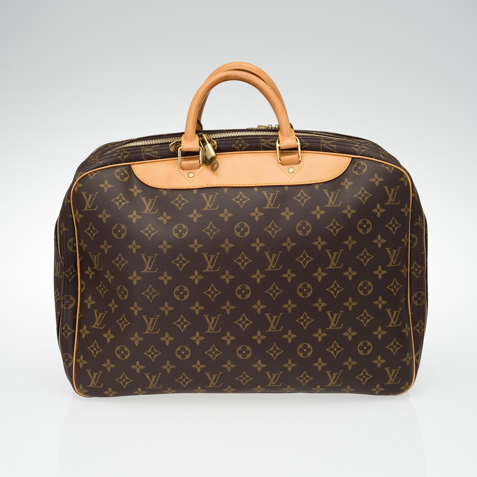 A Louis Vuitton, "Alize 24 Heures" Monogram Canvas Travel Bag.