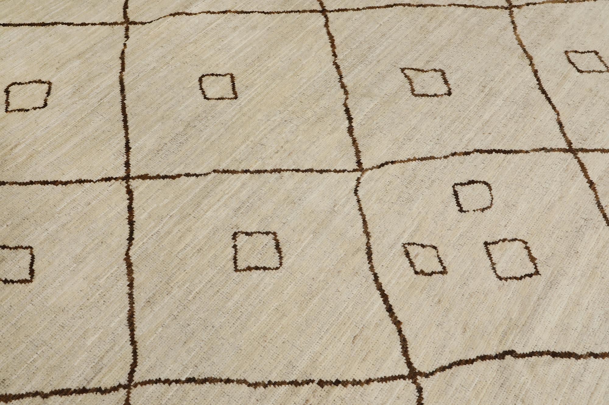 A carpet, Morocco design, c. 295 x 210 cm.