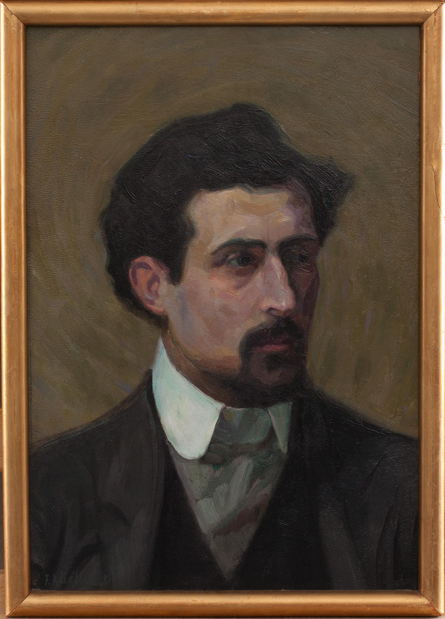 FRITZ KÄRFVE, olja på pannå, signerad och daterad 05.