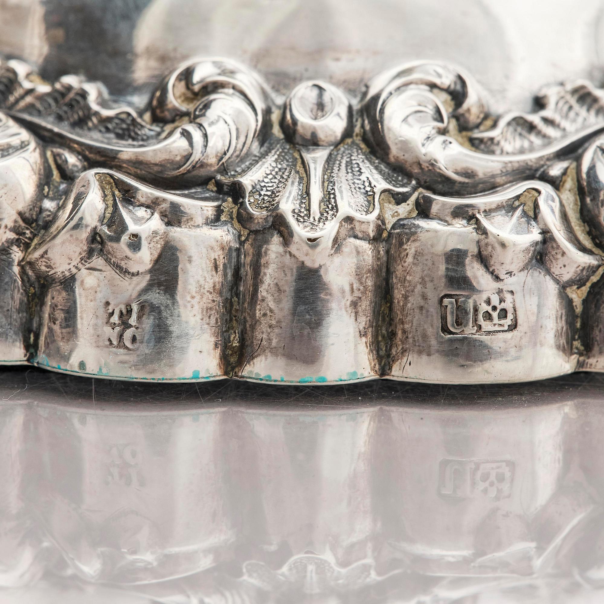 TJ & N Creswick, ljusstakar, ett par, silver, Sheffield, England, 1840.