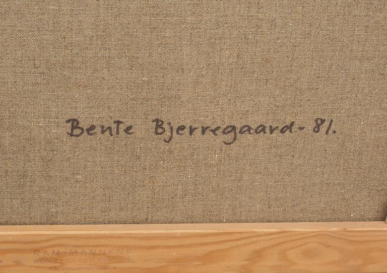 BENTE BJERREGAARD, olja på duk, monogramsignerad, a tergo signerad och daterad -81.