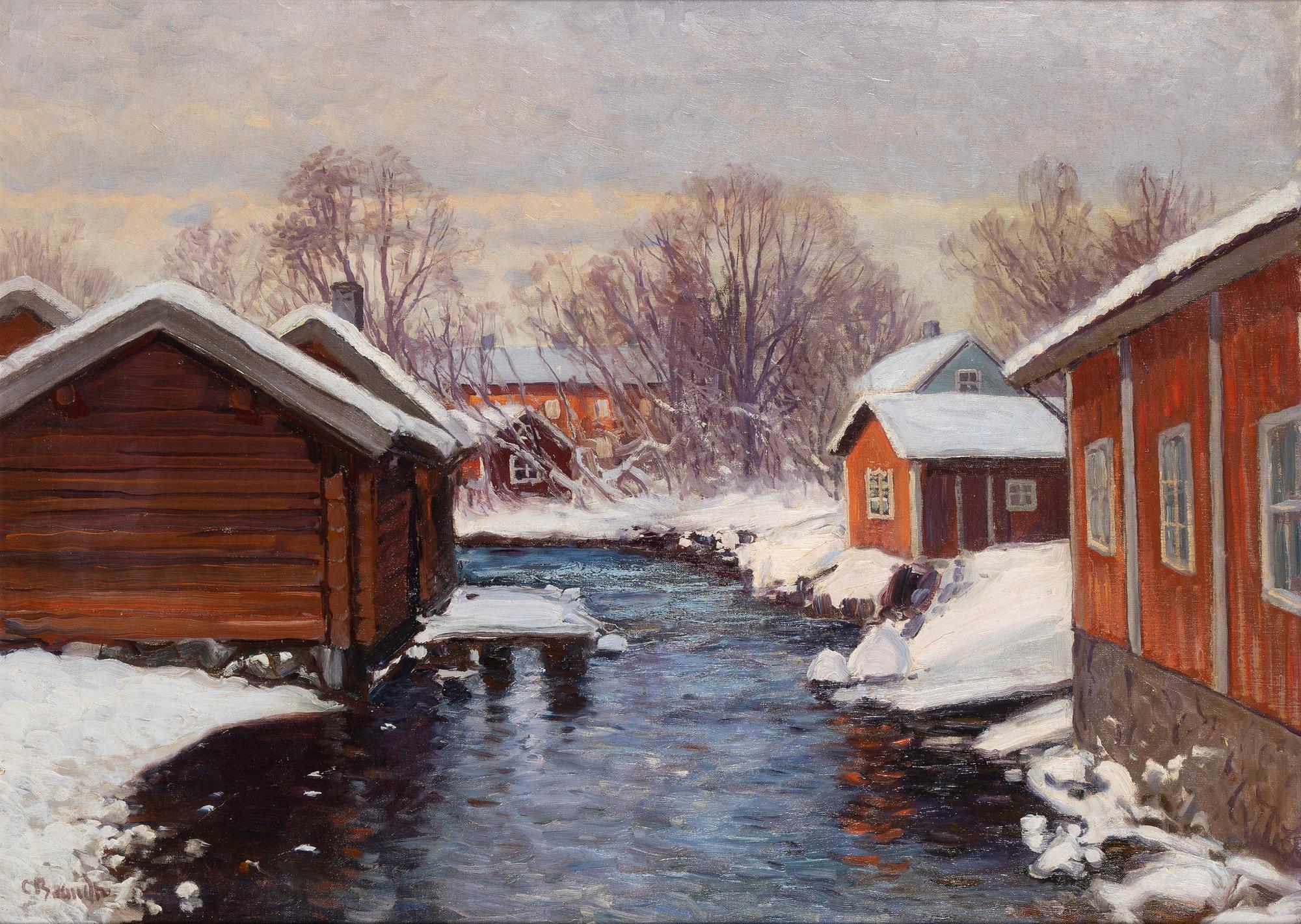 Carl Brandt, oil on canvas, signed.