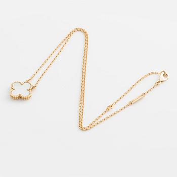 A Van Cleef & Arpels "Alhambra" necklace.