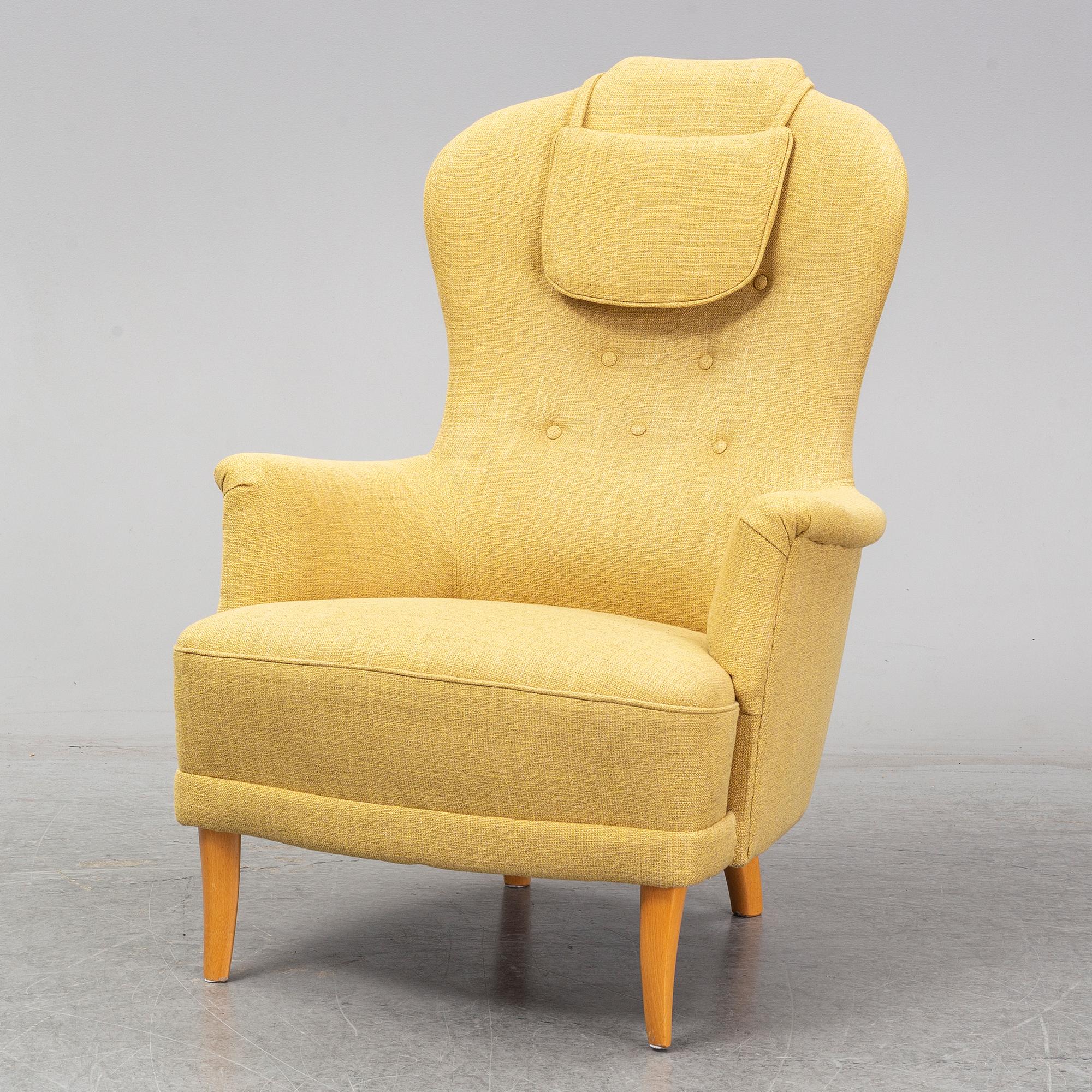 A Carl Malmsten ' farmor' chair.