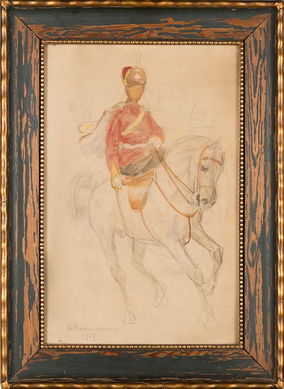Hugo Backmansson, Ryttare.