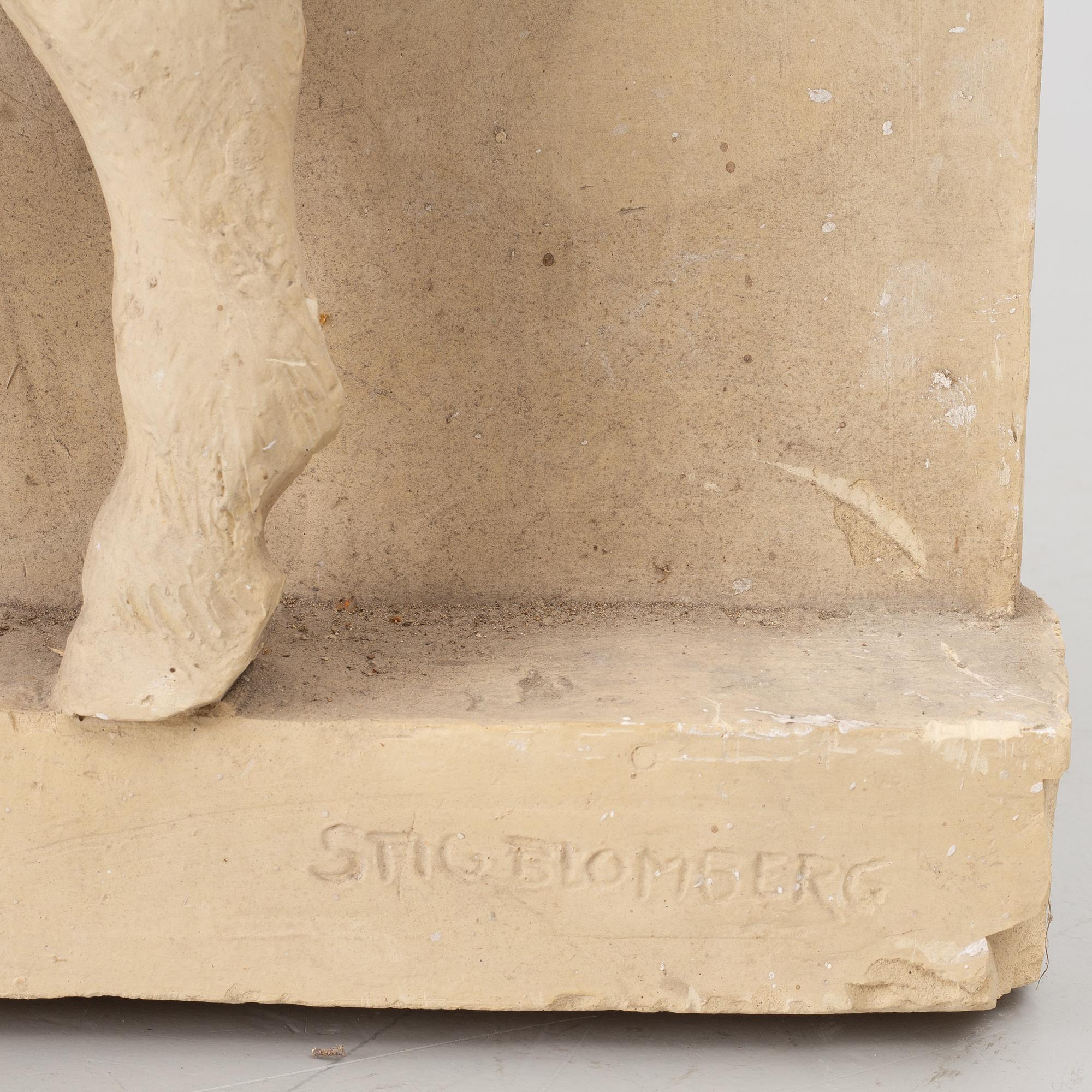 Stig Blomberg, relief, gipsförlaga till M/S Stockholm (1941).