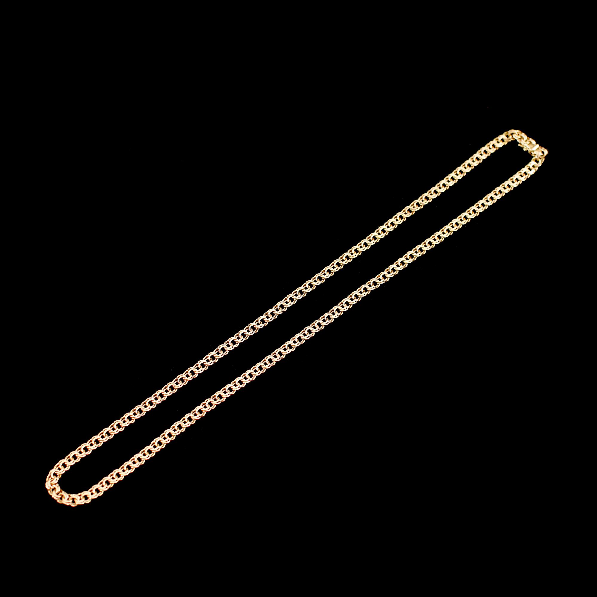 COLLIER, 18 k guld. Vikt 22 g.