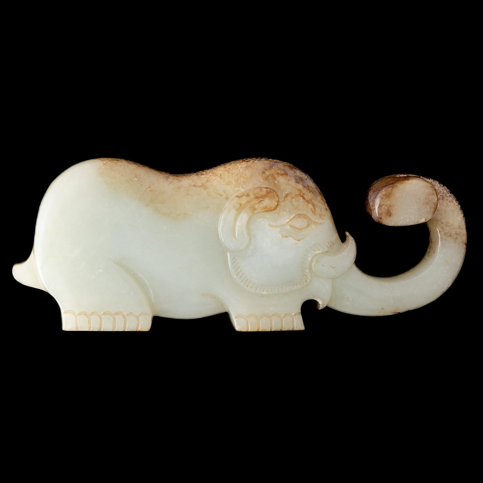 A Chinese nephrite belt hook, 20th Century.