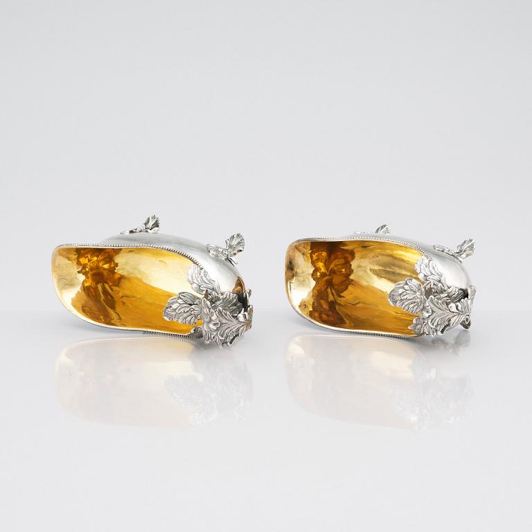 A pair of Swedish Rococo sauce-jugs, mark of Anders Schotte, Uddevalla 1794.