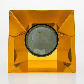 Oiva Toikka, skulptur "Gold", signerad O. Toikka Nuutajärvi.