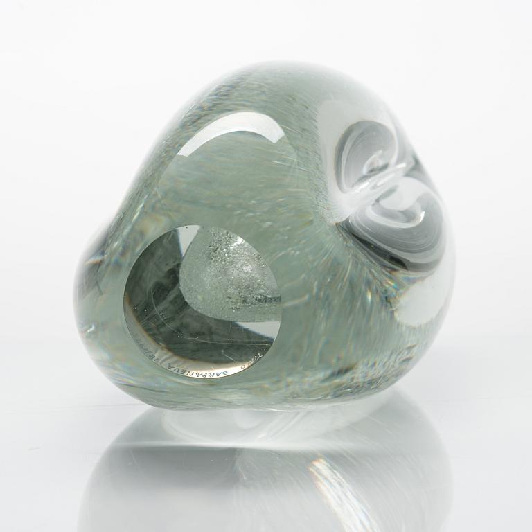 Timo Sarpaneva, glasskulptur, "Claritas", signerad Timo Sarpaneva 18/1985.