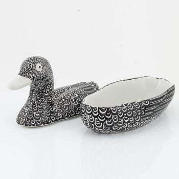 Piero Fornasetti, a porcelaine duck tureen, Italy.