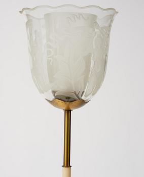 Bo Notini, a floor lamp, Glössner & Co, Stockholm, 1940s.