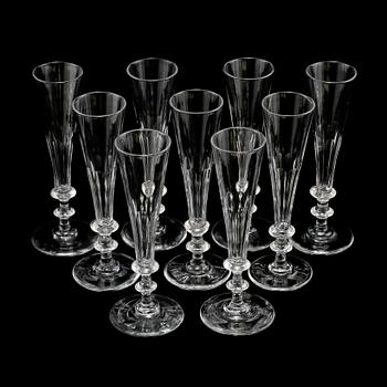 CHAMPAGNEGLAS, 9 st, 1900-talets mitt.