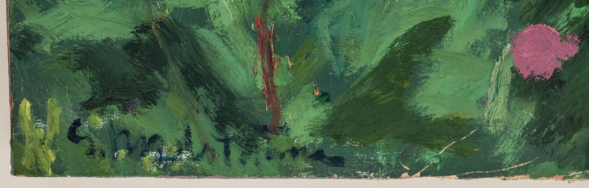GERHARD NORDSTRÖM, olja på pannå, signerad.