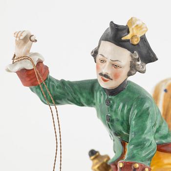 A porcelain figurine group, "Naples like mark", first half of the 20th Century.