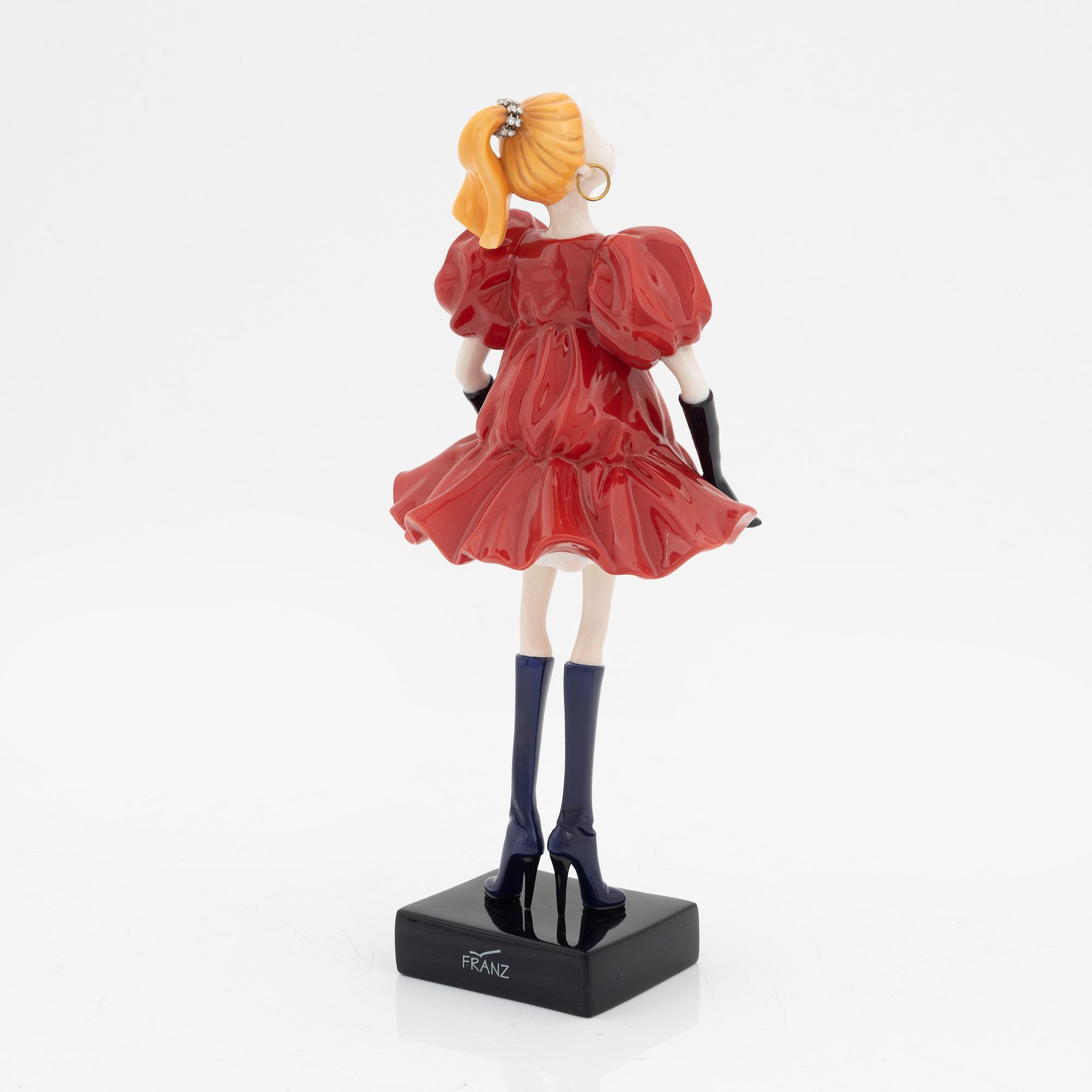 Lanvin, a porcelain figurine, 'Miss Lanvin 6', Franz, Limited Edition No. 029/800, 2007.