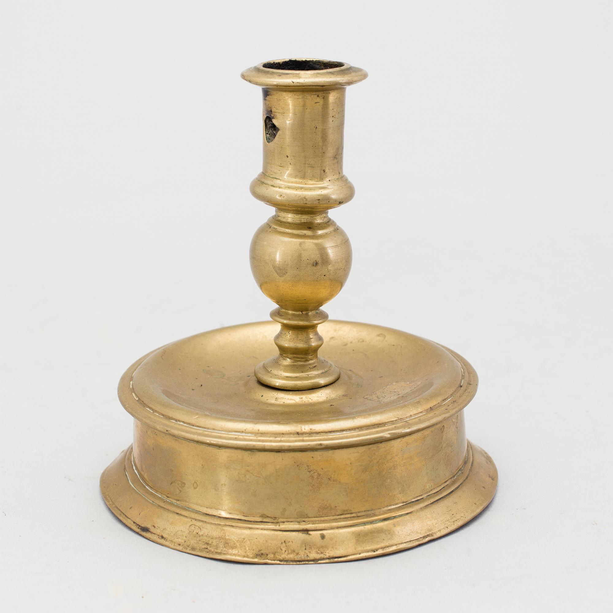 LJUSSTAKE, brons, 1600-tal.