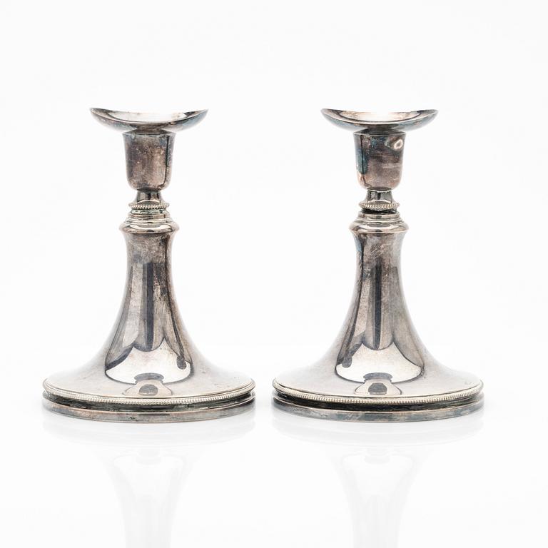 Candelsticks, a pair, silver, MGAB, 1960.