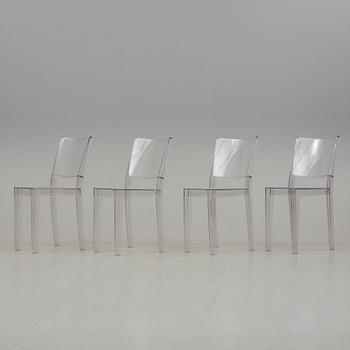 STOLAR, 4 st,"La Marie" Philippe Starck, Kartell, Italien, modellen formgiven 1998.