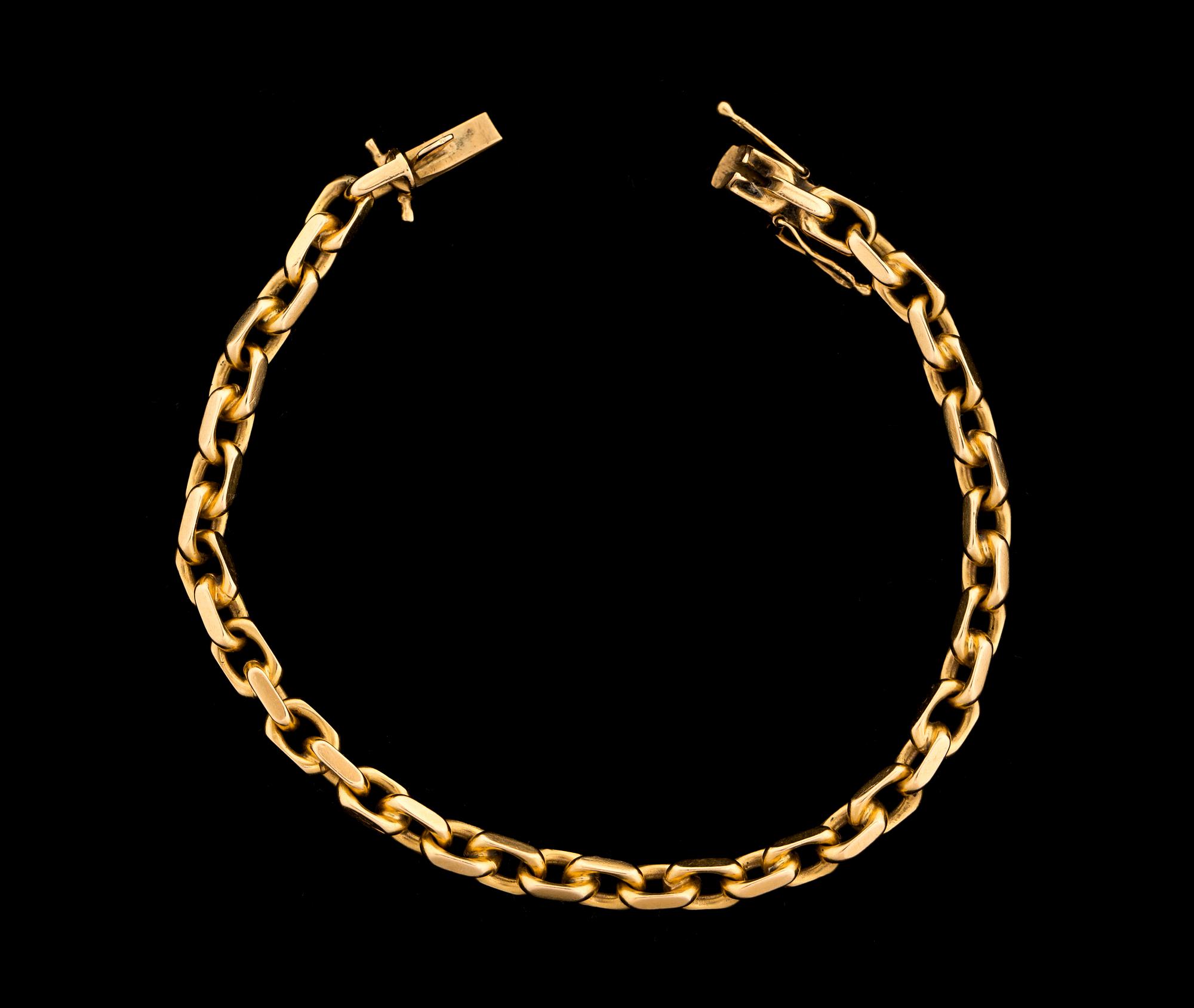ARMBAND, 18K. Gustav Dahlgren, Malmö. Vikt ca 18 gram.