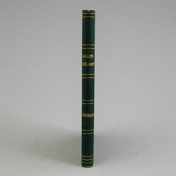 A set of two August Strindbergs books / dedication copies, late 19th century.