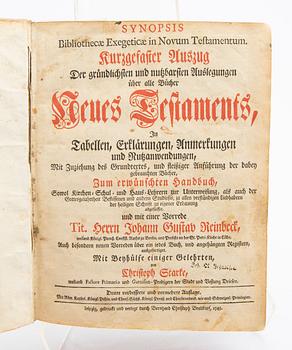 Christoph Starke, books, three parts in two volumes, Lepzig 1745-46.