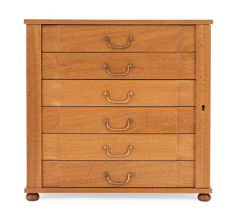 Josef Frank, a mahogany miniature chest of drawers, Svenskt Tenn, model 2058.