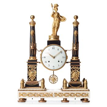 99. A Louis XVI late 18th century mantel clock.