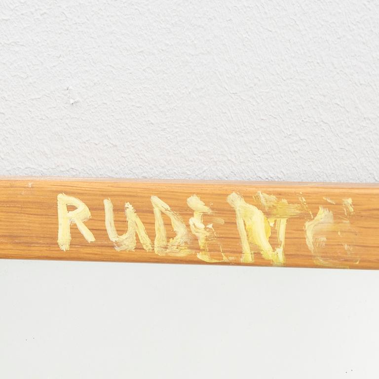 An oak mirror from Glas-Mäster Markaryd 1960/70s.