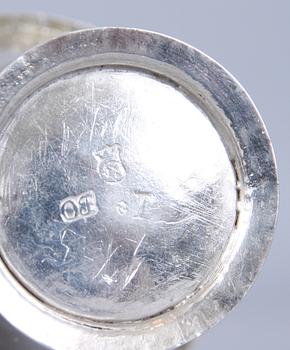 BÄGARE, silver, Olof Fernlöf, Göteborg, 1720 - 1766. 49 gram.