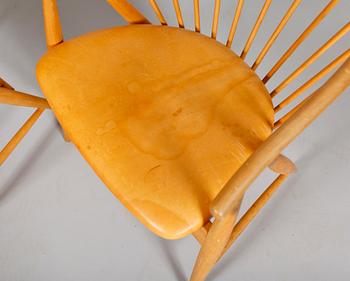 KARMSTOLAR, 2 st, "Solfjädern", Sonna Rosén, formgiven 1948.