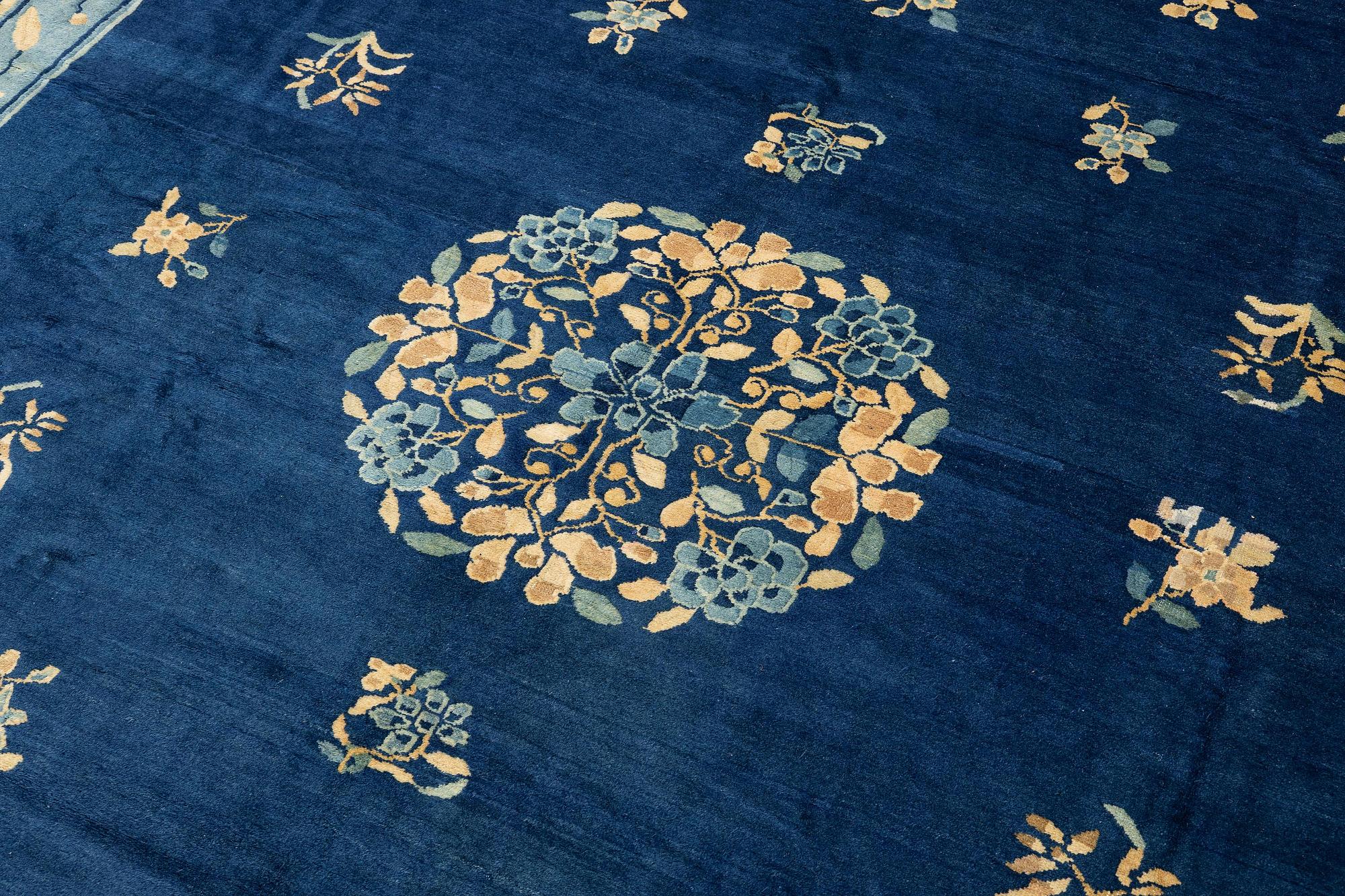 An antique Peking (Beijing) carpet, North China, c. 340 x 275 cm.