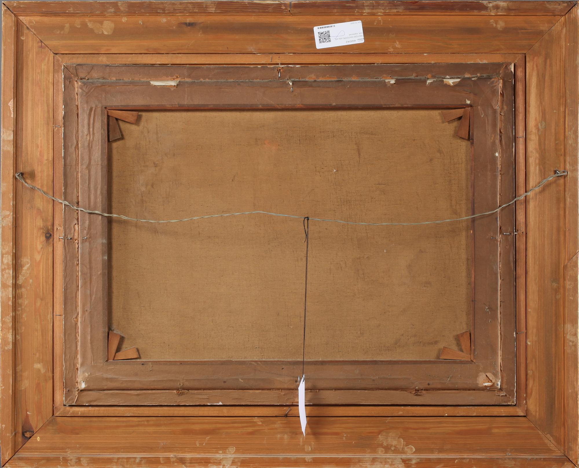 TREVOR HADDON, olja på duk, signerad.