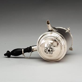 KAFFEKANNA, silver, Anders Fornholm, Stockholm 1791. Gustaviansk.