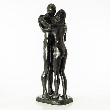 Gudmar Olovson, skulptur. Signerad. Numrerad. Gjutarstämpel. Brons, höjd 90 cm, längd 32 cm.