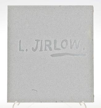 BOK med ORIGINALLITOGRAFI, "Lennart Jirlow", Göran Sellgren, Bonniers, 1978, numr 137/350.