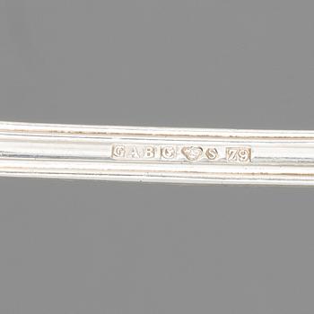 A 58-piece silver  cutlery service, 'Olga', GAB, Eskilstuna/Stockholm, 1965-2007.