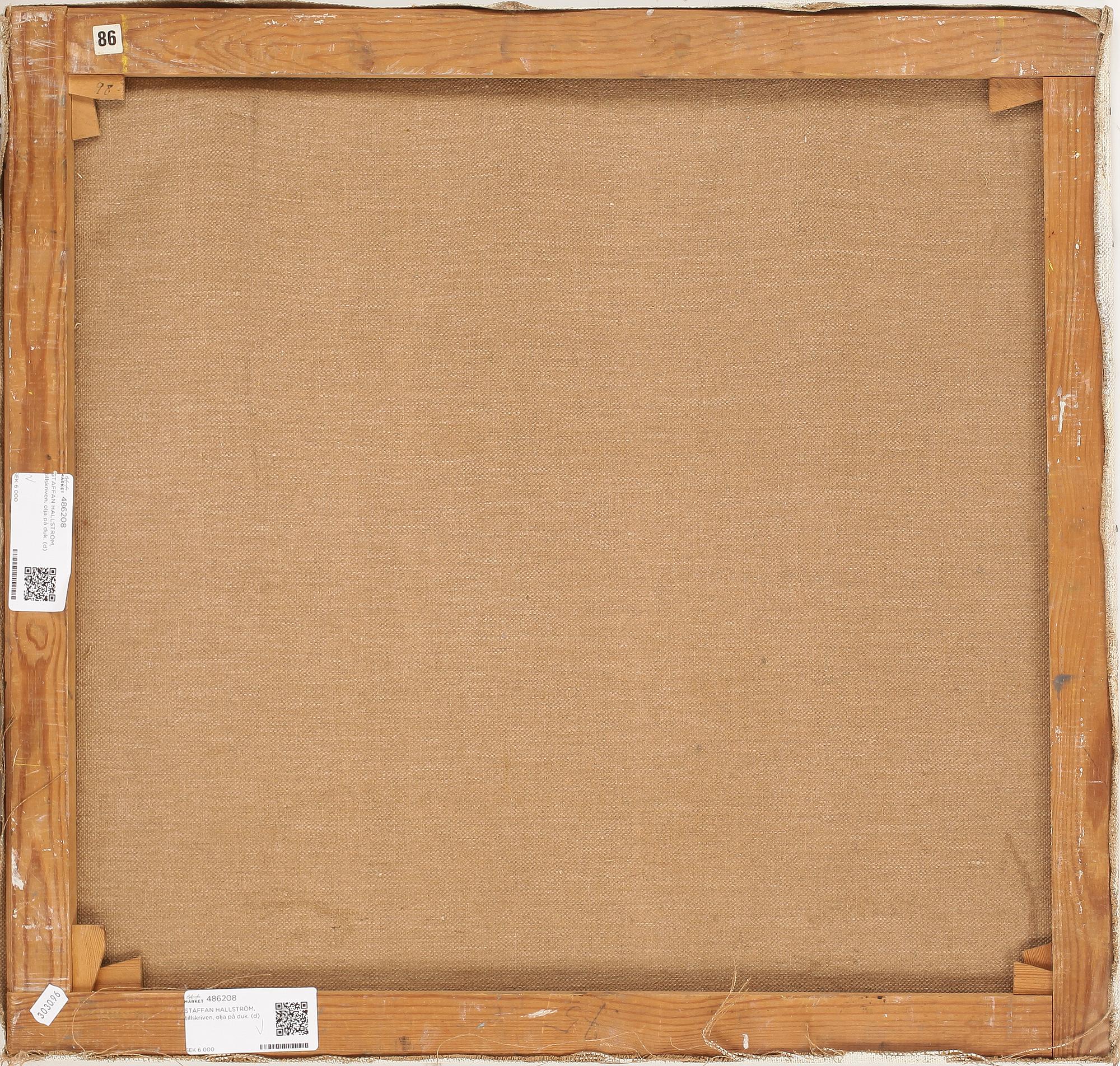 STAFFAN HALLSTRÖM, tillskriven, olja på duk, ej signerad.