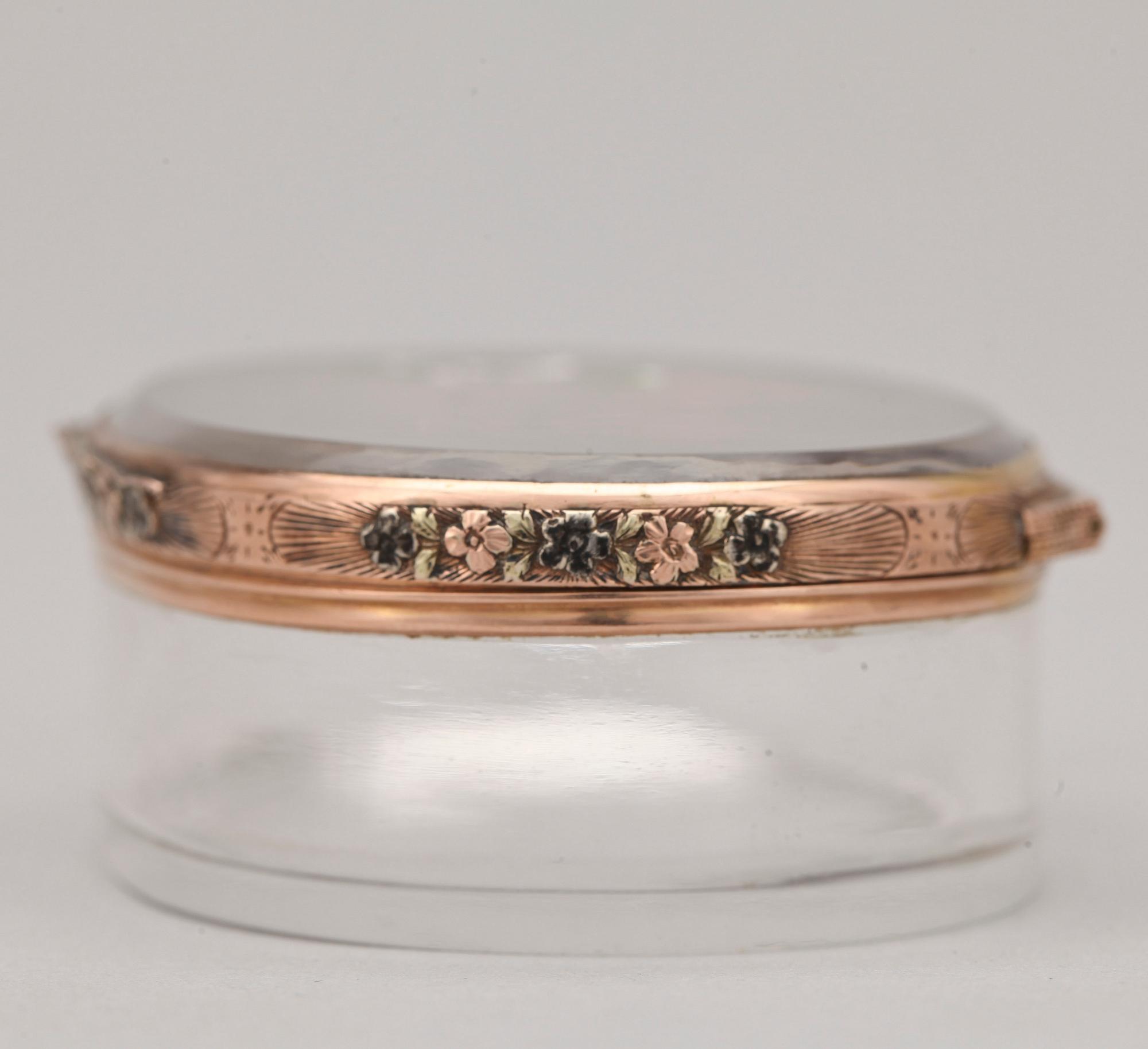 DOSA, bergskristall samt guld, 1800-tal.