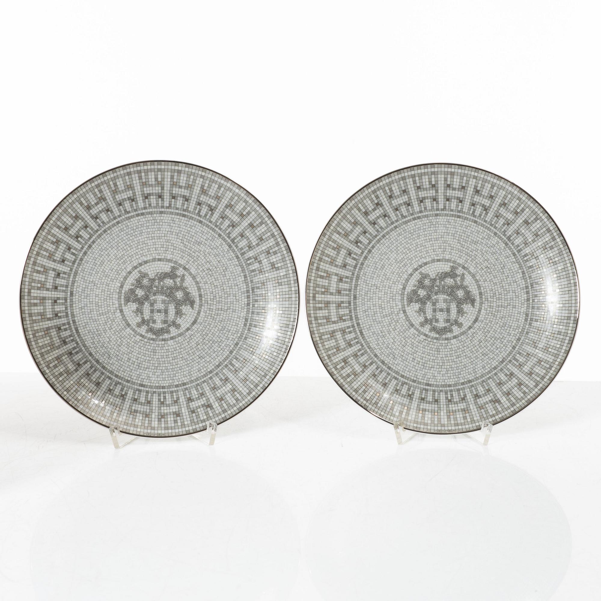 Hermès, plates, 4 pcs, "Mosaic in 24".