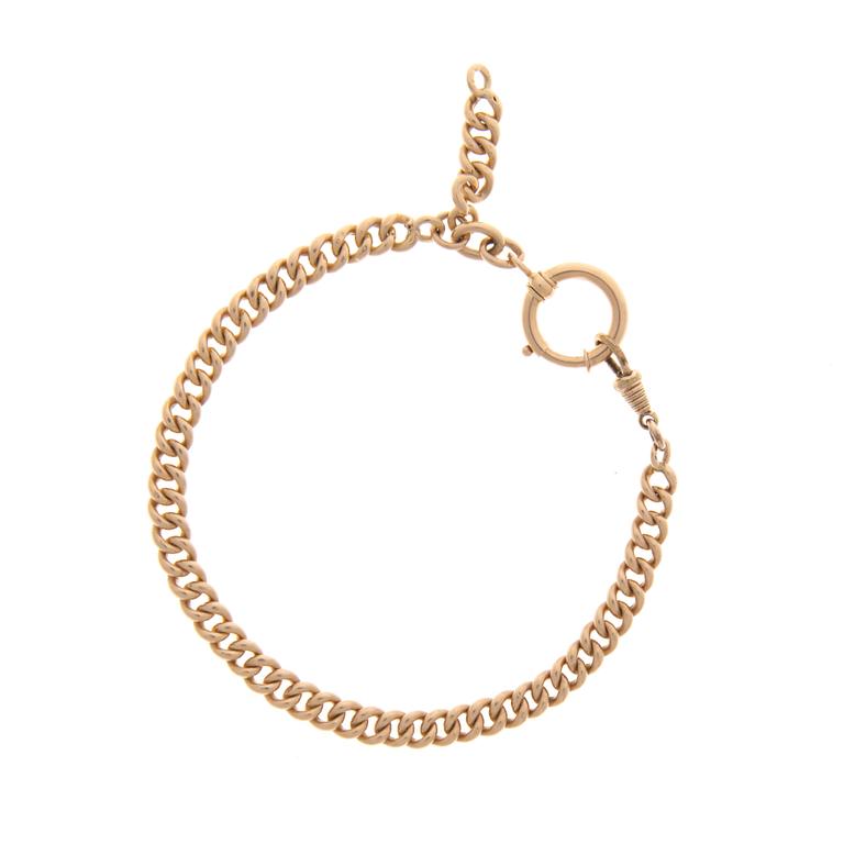 A WATCH CHAIN, 14K gold.