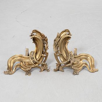 Eldhundar, ett par, Rokokostil, 1900-tal.