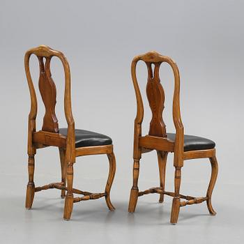 STOLAR, ett par, rokokostil 1800/1900-tal.