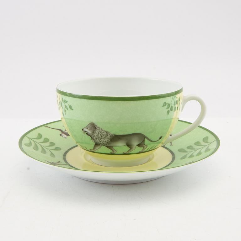 Hermès, servis "Africa" ca 22 dlr Frankrike 2000-tal porslin.