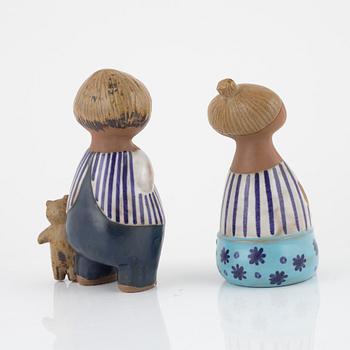 Lisa Larson, figuriner, 2 st, Gustavsberg.