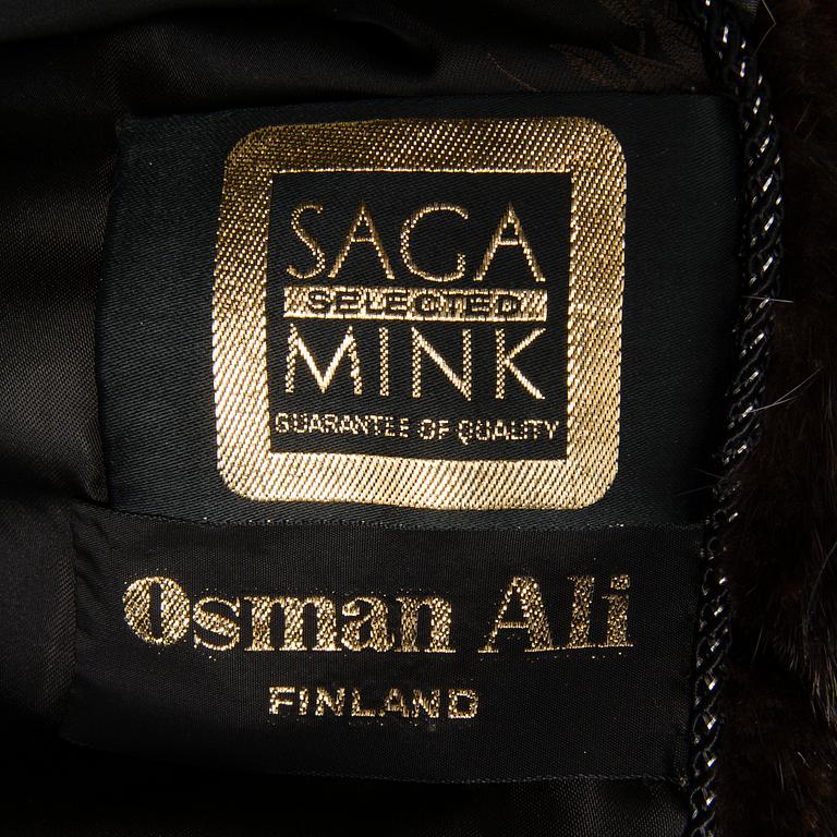 A SAGA MINK FUR COAT.
